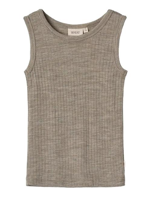 Wool Silk Singlet Iggy Wheat Beige