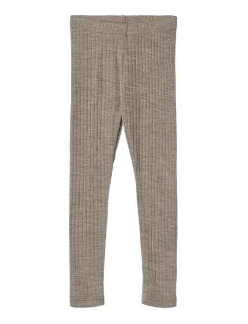 Wool Silk Leggings Agi Wheat Grey