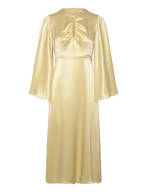 Isadora Wide Sleeve Midi Dress Malina Yellow