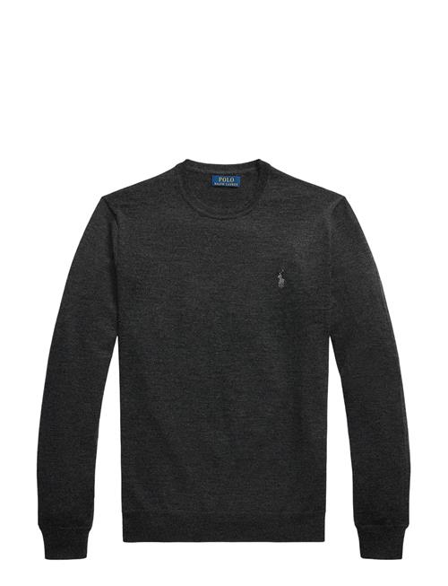 Slim Fit Washable Wool Crewneck Sweater Polo Ralph Lauren Grey