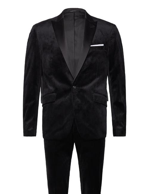 Se Velvet Tuxedo Suit Lindbergh Black ved Booztlet