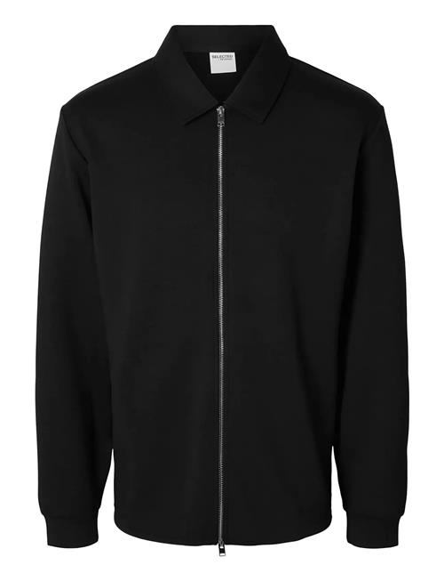 Slhemanuel Soft Full Zip Sweat Noos Selected Black