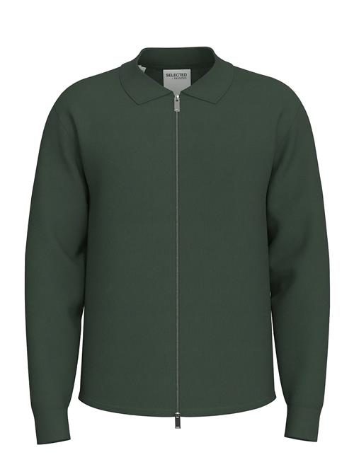 Slhemanuel Soft Full Zip Sweat Noos Selected Green