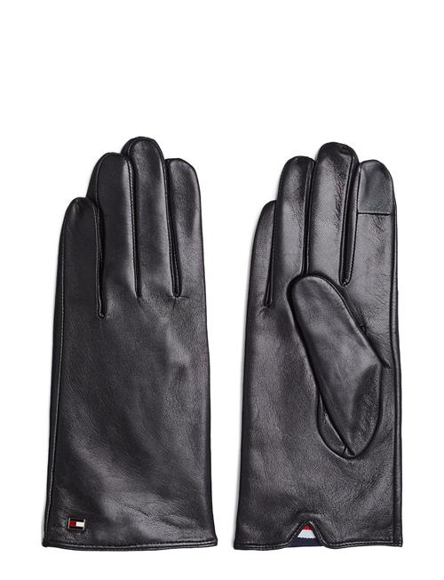 Essential Flag Leather Gloves Tommy Hilfiger Black