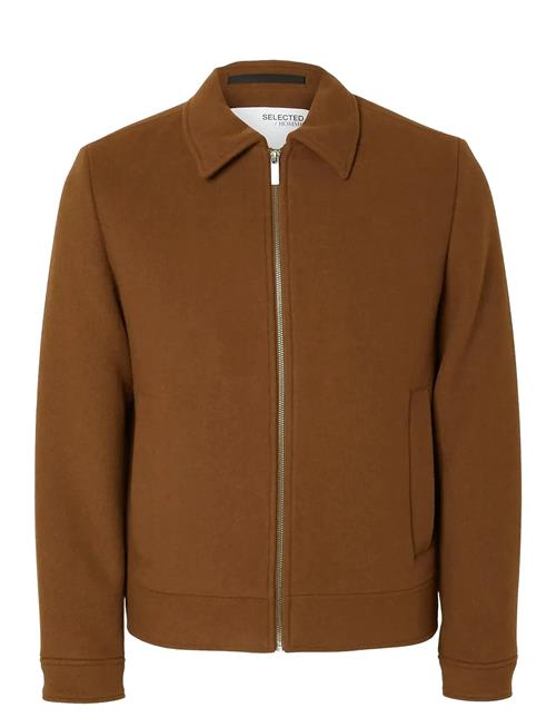 Slhnew Filip Jkt Noos Selected Brown