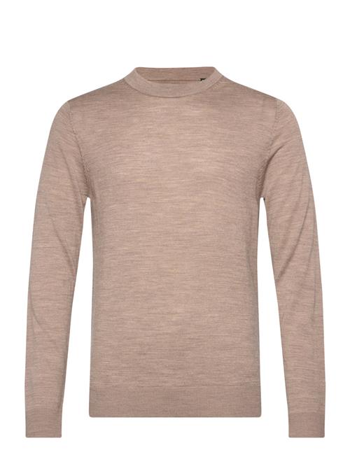 Jack & Jones Jprblamerino Knit Crew Neck Jack & J S Beige