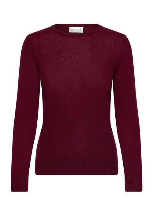 Basic Sweater Loose Sweater Davida Cashmere Burgundy