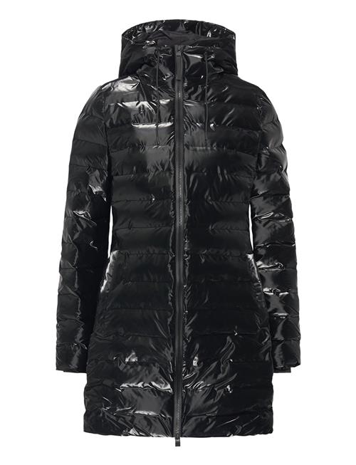 Lohja Long Puffer Curve Jacket W3T3 Rains Black