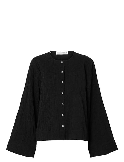 Slfcoria Ls Shirt B Selected Black