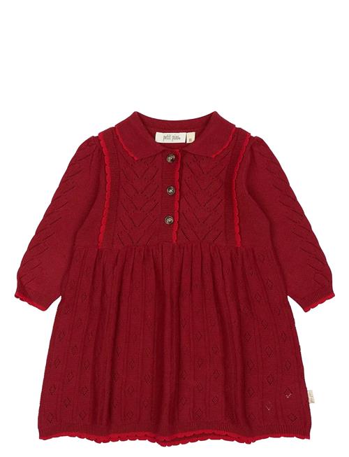 Ppdaimi Knit Dress Petit Piao Red