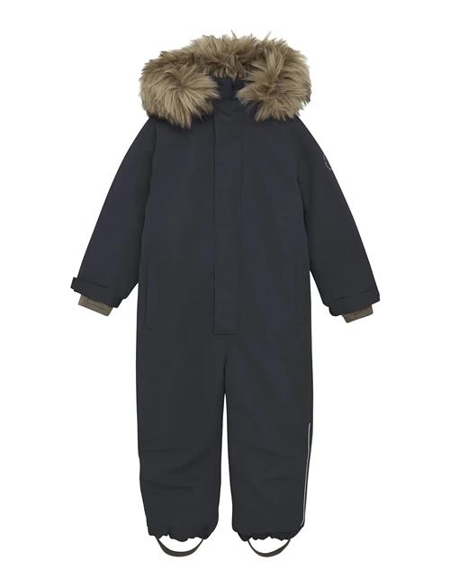 Snowsuit W. Fake Fur En Fant Black