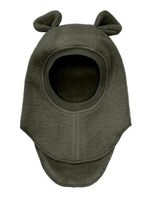 Balaclava Ears Wool Huttelihut Green