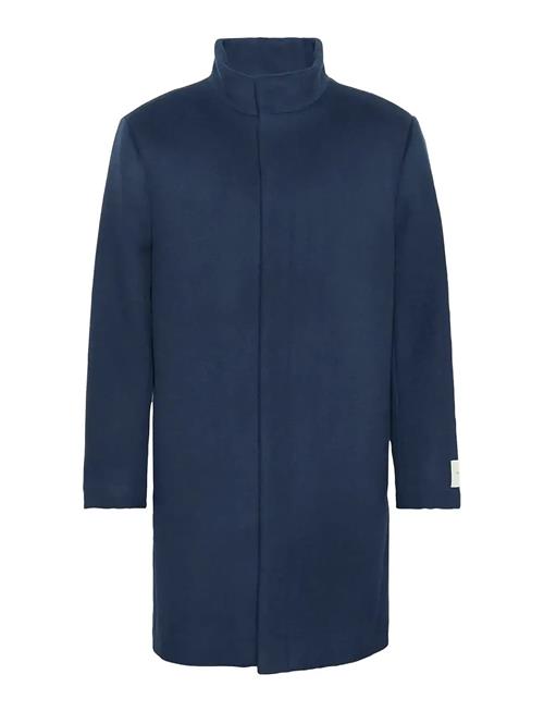 Ls Wool Blend Car Coat Calvin Klein Navy