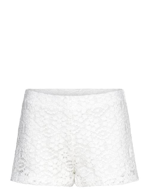 Crochet Straight-Fit Shorts Mango White