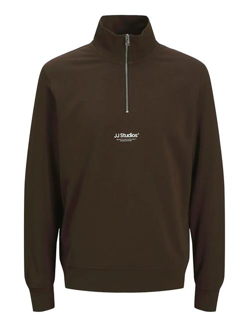 Jack & Jones Jjesoho Sweat Quarter Zip Hn Noos Jack & J S Brown