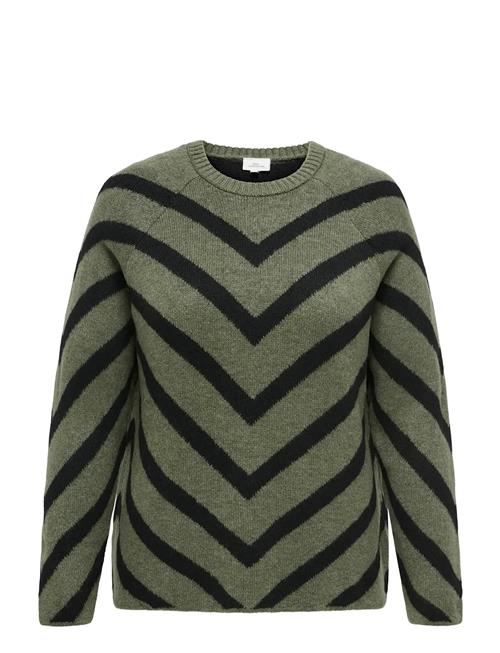 Careliza L/S Pullover Knt Noos ONLY Carmakoma Green