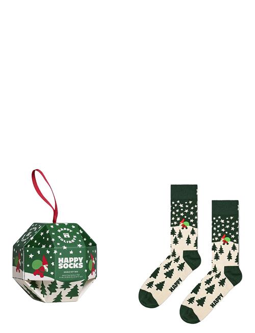 1-Pack Snow Globe Sock Gift Set Happy Socks Green