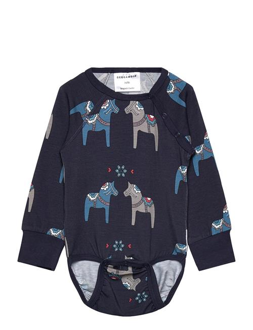 Bamboo Body L.s Green Tractor Geggamoja Navy