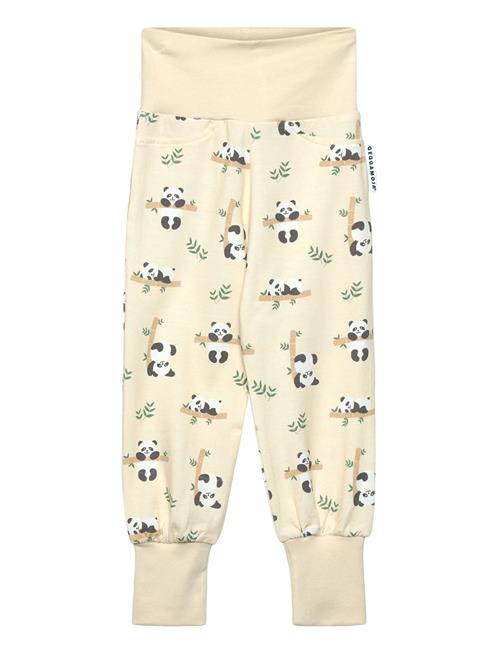 Bamboo Baby Pants Navy Dala Horse Geggamoja Cream