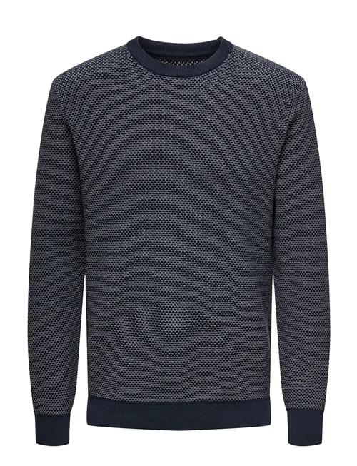Onsmorgan 12 Structure Crew Knit Noos ONLY & SONS Navy