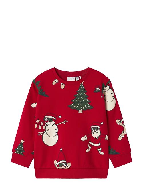 Nmmroka Ls Nreg Sweat Bru Box Name It Red