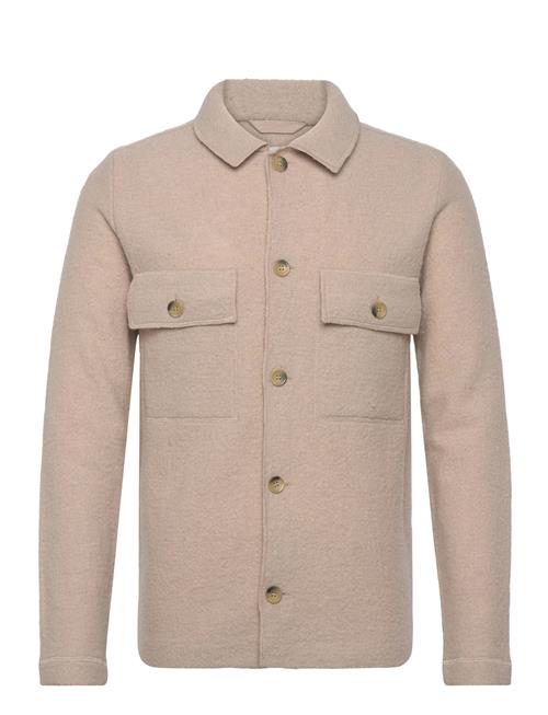 Slhnealy Ls Knit Workwear Cardigan Noos Selected Beige