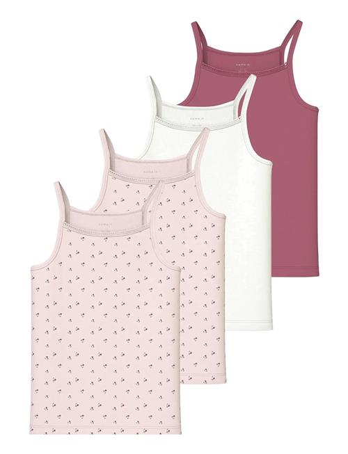 Nkfstrap Top 4P Aop Noos Name It Pink