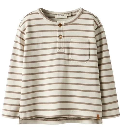 Lil' Atelier Bluse - NmmLimia - Turtledove/ Sephia Tint