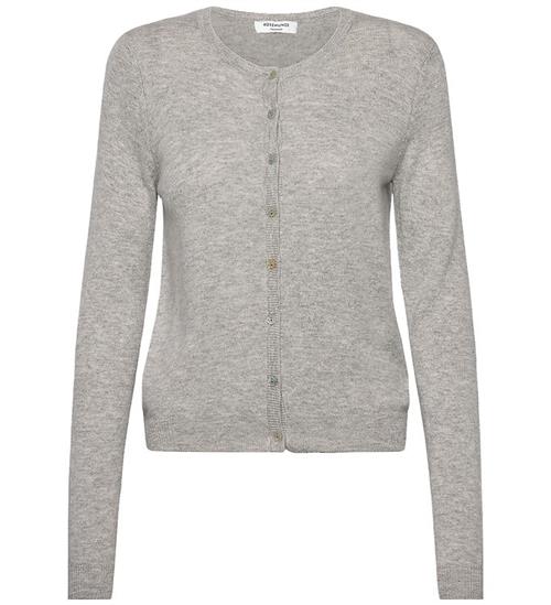 Rosemunde Cardigan - RkSofia - Strik - Uld - Light Grey Melange