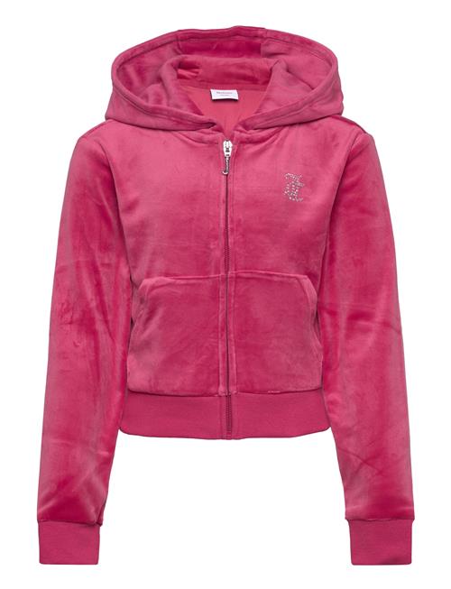 Jc Diamante Zip Thru Hood Juicy Couture Pink