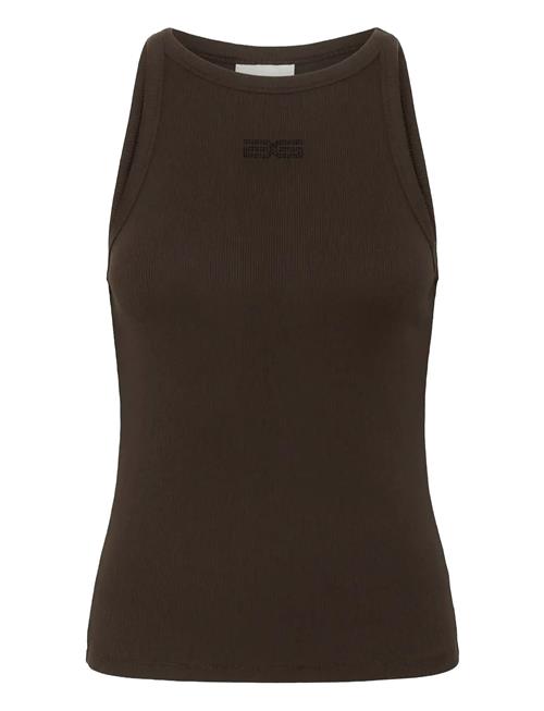 Gzdrew Rhinest Logo Tank Gestuz Black