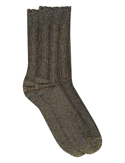 Julia Glitter Socks Mp Denmark Khaki