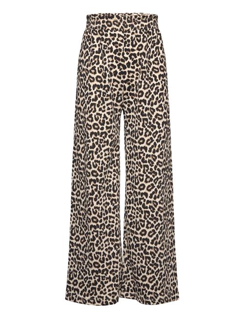 Trousers Crinkled Jersey Smock Lindex Brown