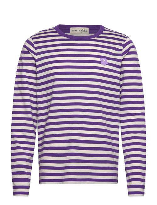Tasaraita Unisex Unikko Ls Marimekko Purple