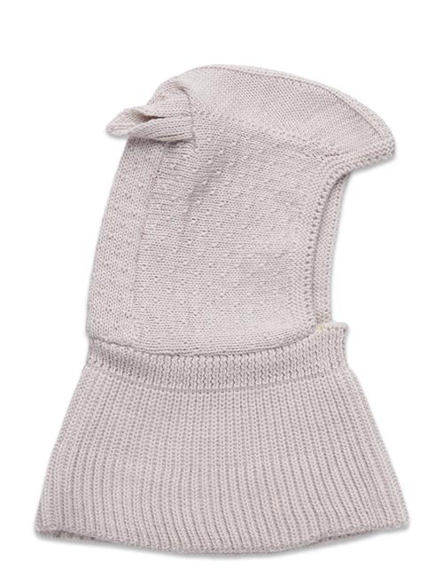 Balaclava Ears Wool Knit Huttelihut Cream