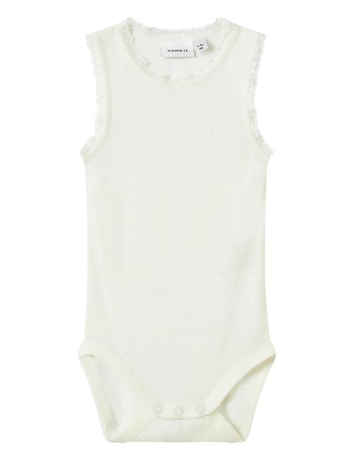 Nbfwang Wool Needle Tank Body Name It White