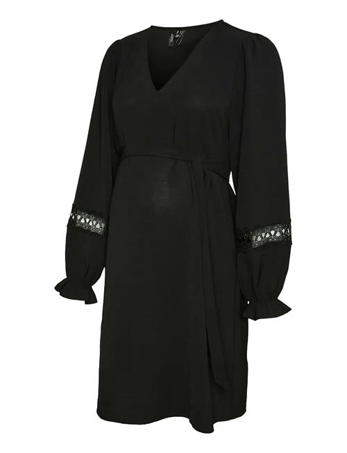 Vmmalva Lace Ls Short Dress Wvn Ga Vero Moda Maternity Black
