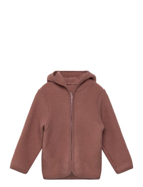 Jacket Ears Wool Fleece Huttelihut Brown