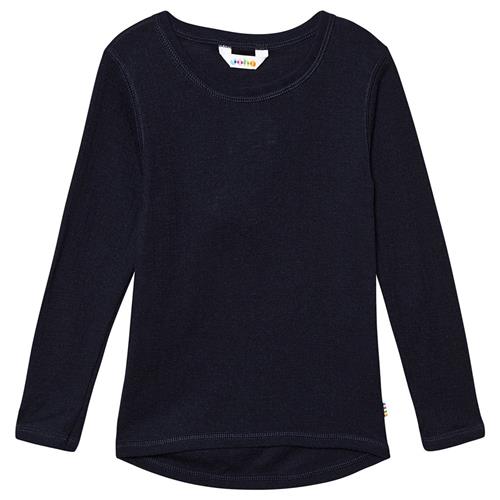 Joha Rib T-shirt Navyblå Navy-130 cm Wool Marineblå  130 cm  unisex
