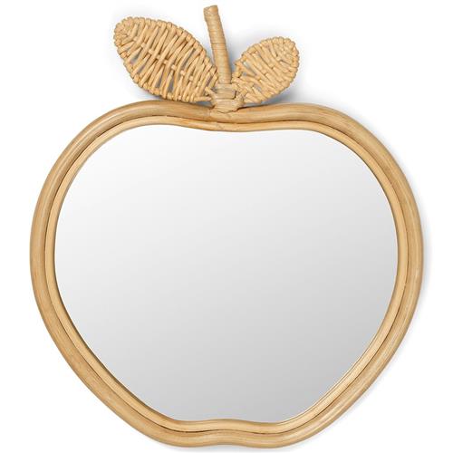 ferm LIVING Æbleformet Spejl Naturt One Size      unisex