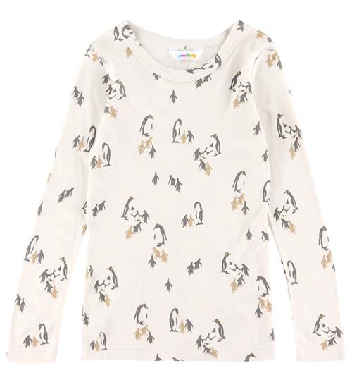 Joha Bluse - Bambus - Lys Beige m. Print