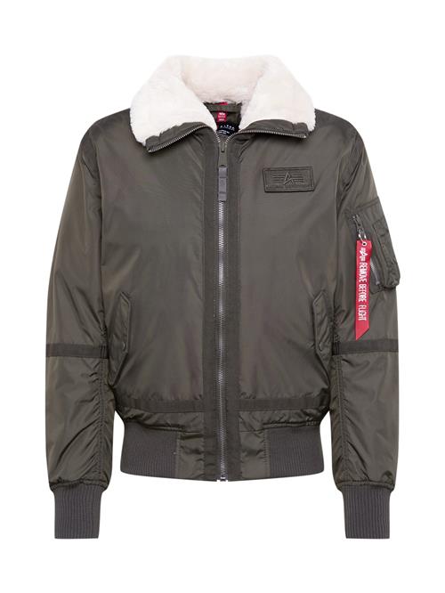 ALPHA INDUSTRIES Overgangsjakke 'B15-3 TT'  khaki / rød / uldhvid
