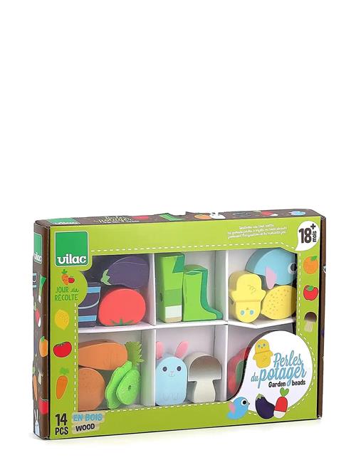 Large Beads Set - Vegetable Garden Vilac Patterned