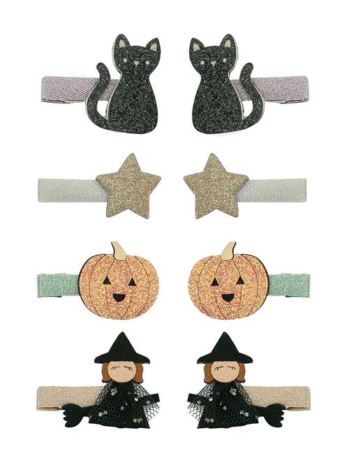 8 Hair Clips - Mini Halloween Mimi & Lula Patterned