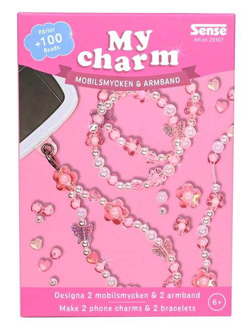 Pärlset Mobilsmycke & Armband Rosa Sense Pink