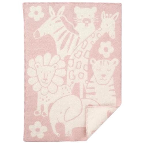 Klippan Yllefabrik Picnic Tæppe Lyserød One Size Wool Lyserød  One Size  Unisex, Girls