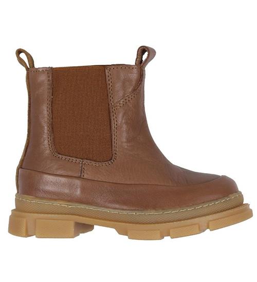 Pom Pom Støvler - Chunky Chelsea Boot - Camel
