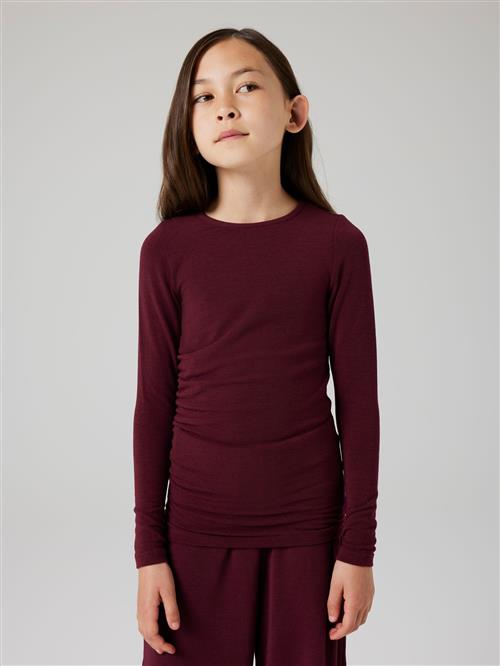 NAME IT Strik Bluse Kendra Windsor Wine