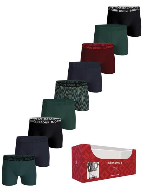 COTTON STRETCH BOXER 9p, MULTIPACK 1