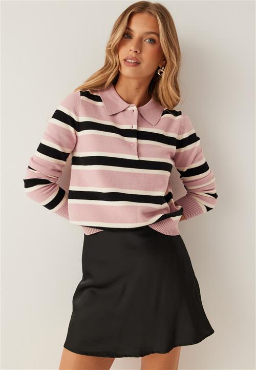 ONLY Onllondon Ls Stripe Polo Cc Kn